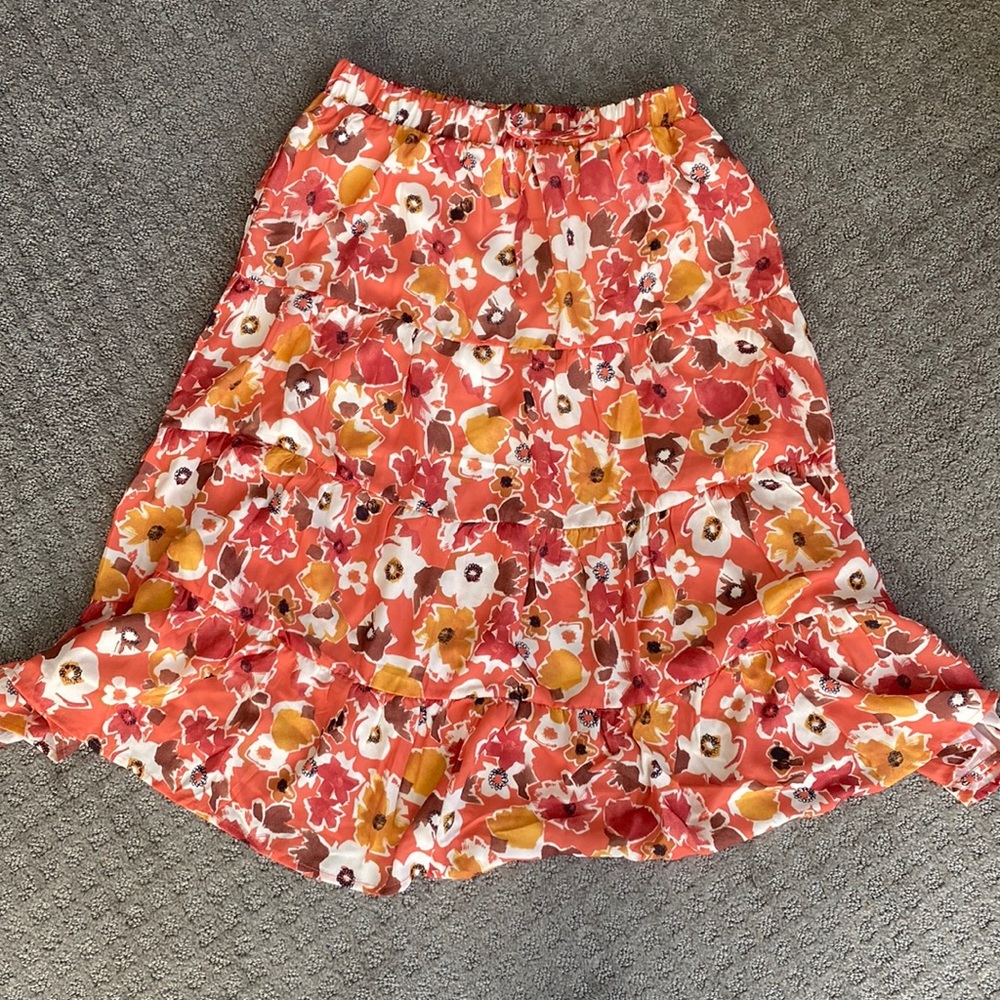 Pink Lily Good Morning Tiered Skirt